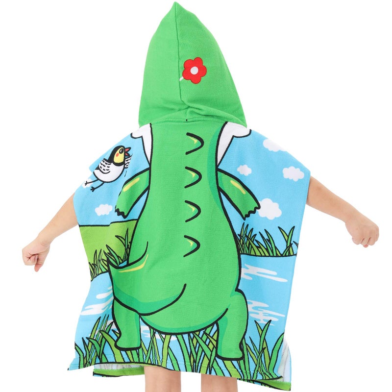 NovForth Kids Beach Towel for Boys Girls, Hooded Bath Towel Wrap, Toddler Pool Towel with Hood - Image 5